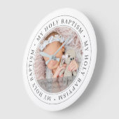 Heilige Baptisme Eenvoudig Lijst Moderne Aangepast Grote Klok (Hoek)