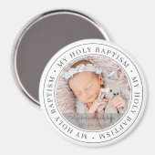 Heilige Baptisme Eenvoudig Lijst Moderne Aangepast Magneet (Voorkant / Achterkant)