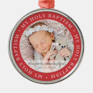 Heilige Baptisme Eenvoudig Lijst Moderne Aangepast Metalen Ornament