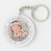 Heilige Baptisme Eenvoudig Lijst Moderne Aangepast Sleutelhanger (Achterkant)