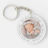 Heilige Baptisme Eenvoudig Lijst Moderne Aangepast Sleutelhanger (Voorkant)