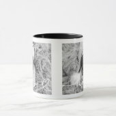 Heilige Baptisme Elegant Modern Chic Heart Baby Fo Mok (Midden)