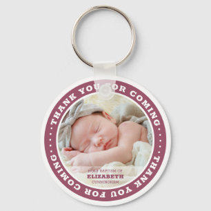 Heilige Baptisme Moderne Eenvoudige Aangepaste Fot Sleutelhanger