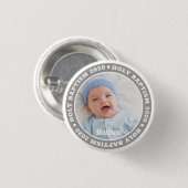 Heilige Baptisme Simple Moderne Custom Photo Ronde Button 3,2 Cm (Voorkant /achterkant)