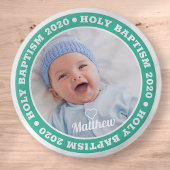 Heilige Baptisme Simple Moderne Custom Photo Ronde Button 3,2 Cm