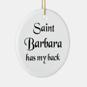 heilige Barbara Keramisch Ornament (Rechts)