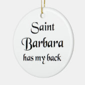 heilige Barbara Keramisch Ornament (Links)