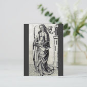 Heilige Barbara van de Toren Heilige Grafische Kun Briefkaart (Staand voorkant)