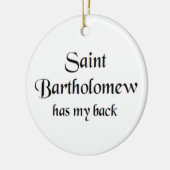 heilige bartolomeus keramisch ornament (Links)