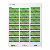 Heilige Basilicum Tulsi groene munt bladeren Etiket (Full Sheet)