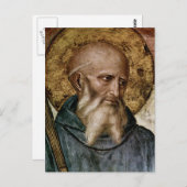Heilige Benedict Briefkaart (Voorkant / Achterkant)