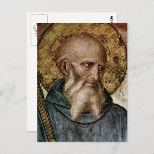 Heilige Benedict Briefkaart (Voorkant / Achterkant)