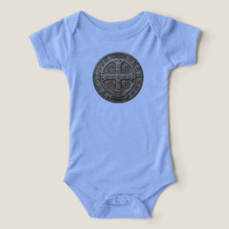 Heilige Benedictus katholieke baby bodysuit
