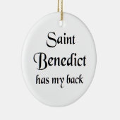 heilige Benedictus Keramisch Ornament (Rechts)
