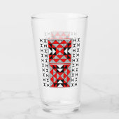 Heilige bergen in het rood glas (Achterkant)