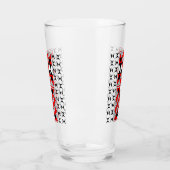 Heilige bergen in het rood glas (Links)