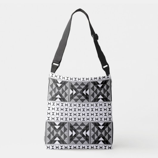 Heilige bergen in houtskool crossbody tas (Voorkant)