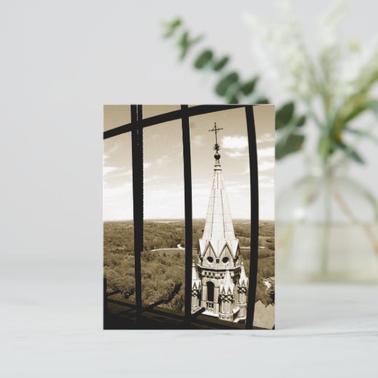 Heilige bergtop van de toren briefkaart (Staand voorkant)