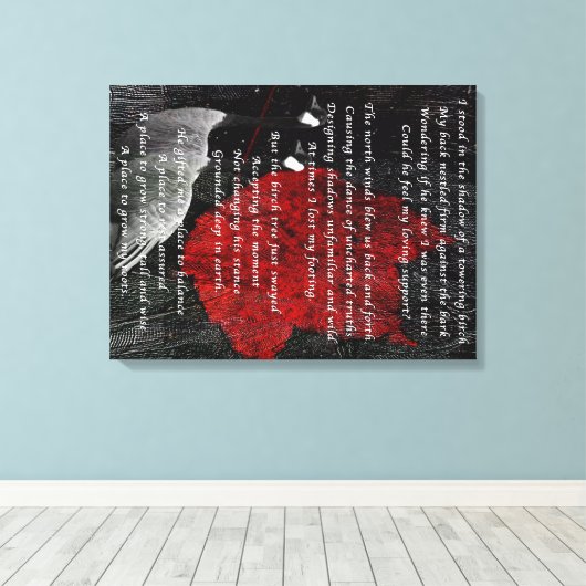 HEILIGE BERK CANVAS AFDRUK (Insitu (Houten vloer))