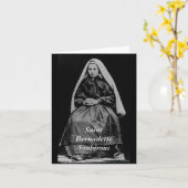 Heilige Bernadette Soubirous Kaart (Gele Bloem)