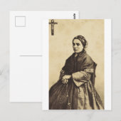 Heilige Bernadette Soubirous Kunst Briefkaart (Voorkant / Achterkant)