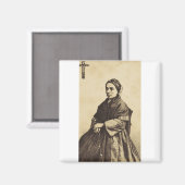 Heilige Bernadette Soubirous Kunst Magneet (Voorkant / Achterkant)