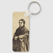 Heilige Bernadette Soubirous Kunst Sleutelhanger (Achterkant)