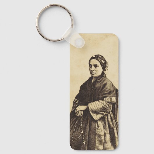 Heilige Bernadette Soubirous Kunst Sleutelhanger (Voorkant)