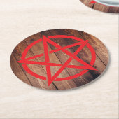 Heilige bescherming heidense pentagram onderzetter (Gebogen)