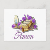 Heilige Bijbel Amen Briefkaart (Voorkant)