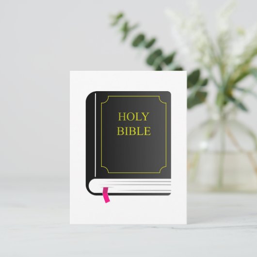 Heilige Bijbel Briefkaart (Staand voorkant)