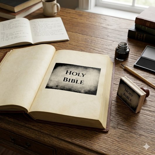 Heilige Bijbel Christelijk Rubberstempel