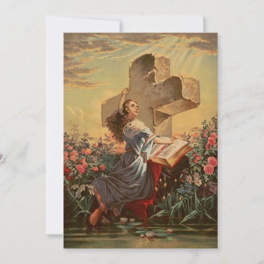 Heilige Bijbel en Kruis Kaart (Voorkant)