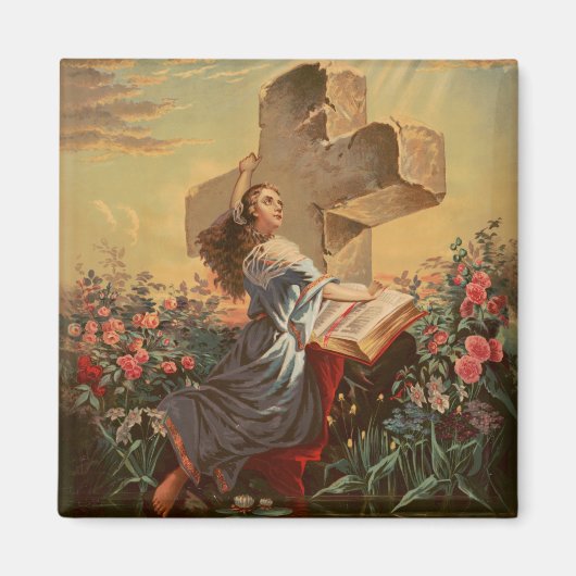 Heilige Bijbel en Kruis Magneet (Voorkant)