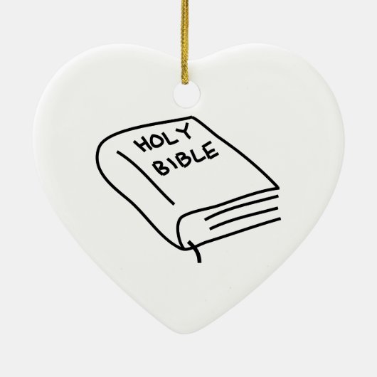 Heilige Bijbel Keramisch Ornament (Achterkant)