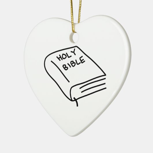 Heilige Bijbel Keramisch Ornament (Links)