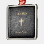 Heilige Bijbel Metalen Ornament (Links)
