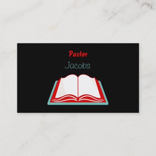 Heilige Bijbel, pastor, Jacobs Visitekaartje (Voorkant)