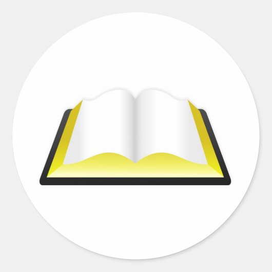 Heilige Bijbel Ronde Sticker (Voorkant)