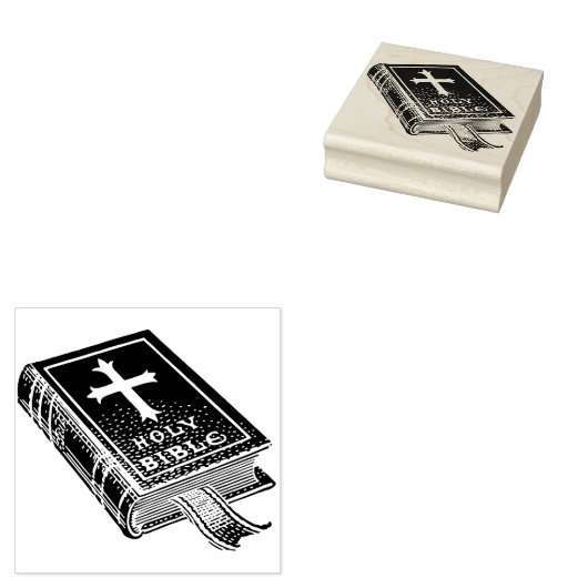 Heilige Bijbel Rubber Stempel (Gestempeld)