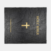 Heilige Bijbellenbak Fleece Deken (Voorkant (Horizontaal))