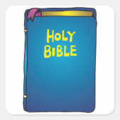 Heilige Bijbelse kanttekening Vierkante Sticker (Voorkant)
