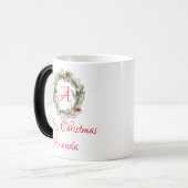 Heilige bladeren Kerstmis Magische Mok (Voorkant links)