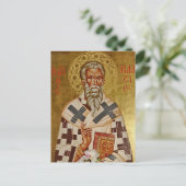 Heilige Blaise van Sebaste Orthodox Christelijk Ic Briefkaart (Staand voorkant)