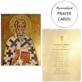 Heilige Blaise van Sebaste Orthodoxe Gebed Kaart Plaatskaartje