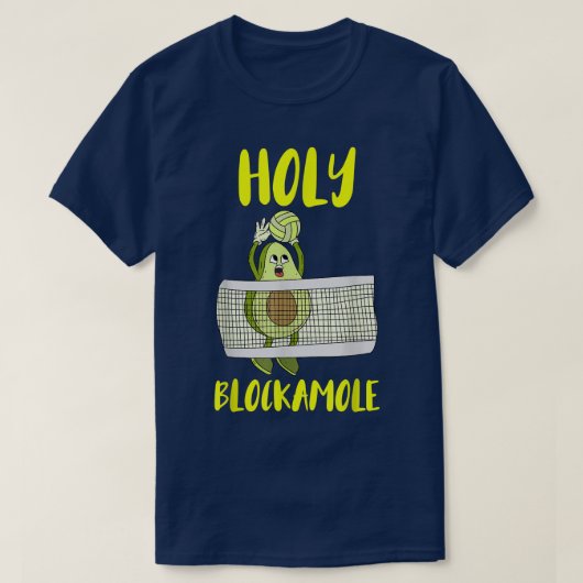 Heilige Blockamole Avocado Volleyball-training T-shirt (Design voorkant)