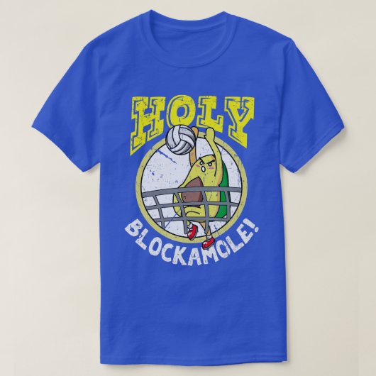Heilige Blockamole Funny Cute Volleyball Block Avo T-shirt (Design voorkant)