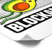 Heilige Blockamole Grappig Avocado Voetbal Doelman Poster (Hoek)