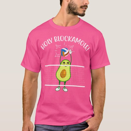 Heilige Blockamole Volleybal Avocado T-shirt (Voorkant)