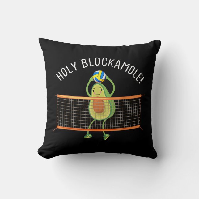 Heilige Blockamole Volleyball Cute Fun Kussen (Voorkant)